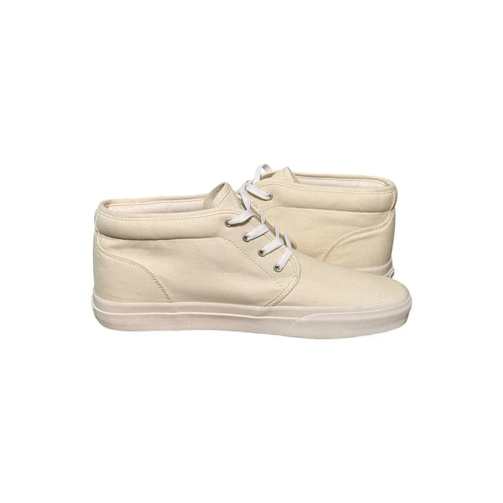 Polo Ralph Lauren Keaton Chukka Sneaker Cream‎ Canvas Multicolor Pony Mens 12